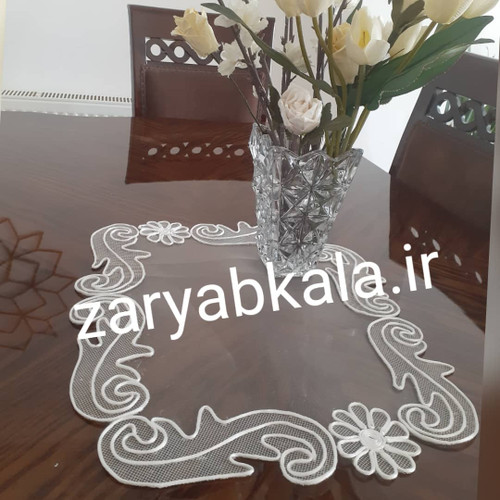 رومیزی تک قیطان دوزی