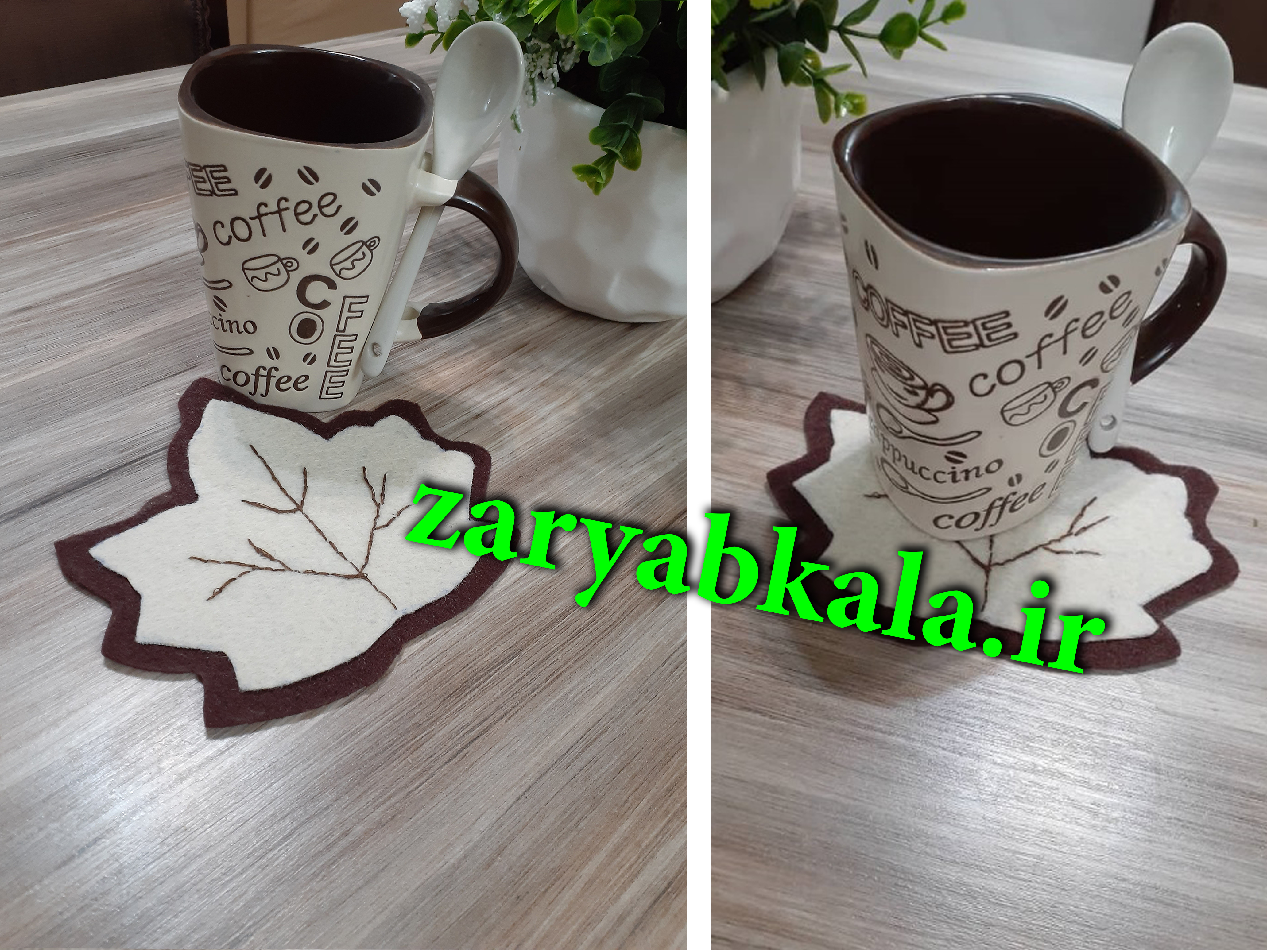 زیر لیوانی نمد ، 6 عددی