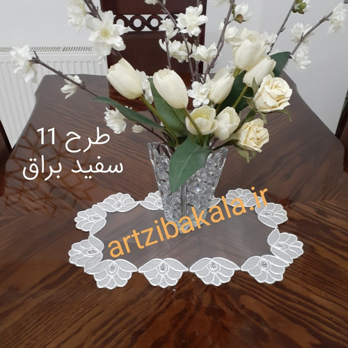 رومیزی تک قیطان دوزی