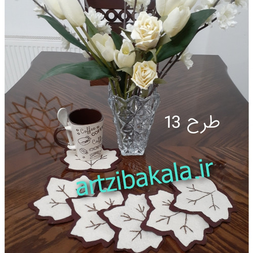 زیر لیوانی نمد ، 6 عددی